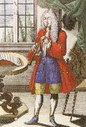 john banister an early 18th century oboe as depicted by johann weigel. oil on canvas